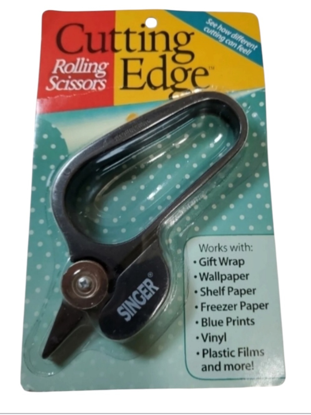SINGER Cutting Edge Rolling Scissors NOS new open box  Made In China